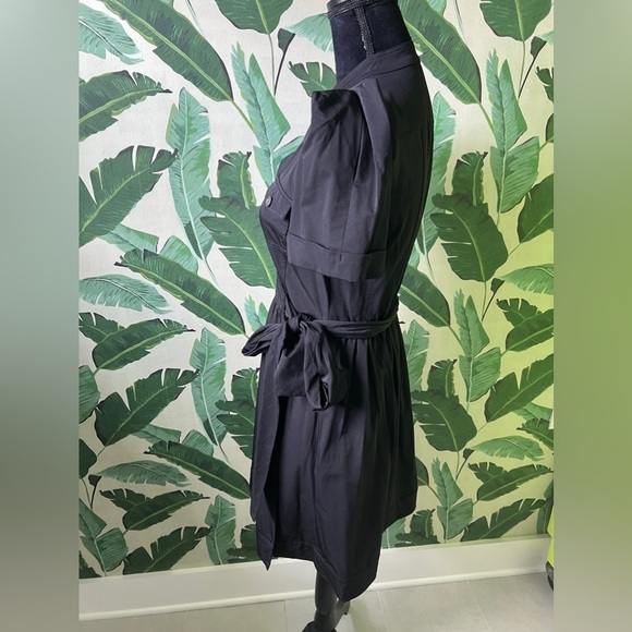 DVF Women’s Black Steeple Wrap Dress Short Sleeve 4 - Picture 2 of 8